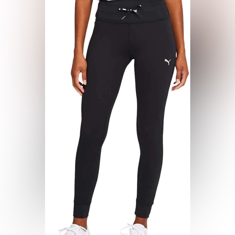 Puma Ladies Joggers Cotton Pants Black Size L